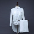 Fashionable Male Magician Black And White Light Tuxedo - melvincucci