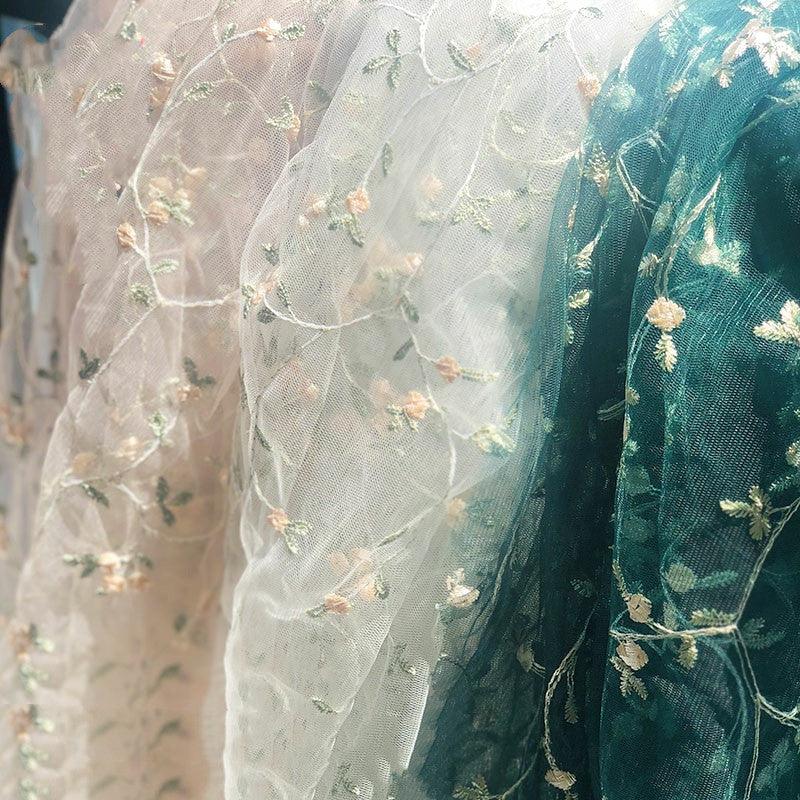 Embroidery Lace Fabric Lace Mesh Gauze Flower - melvincucci