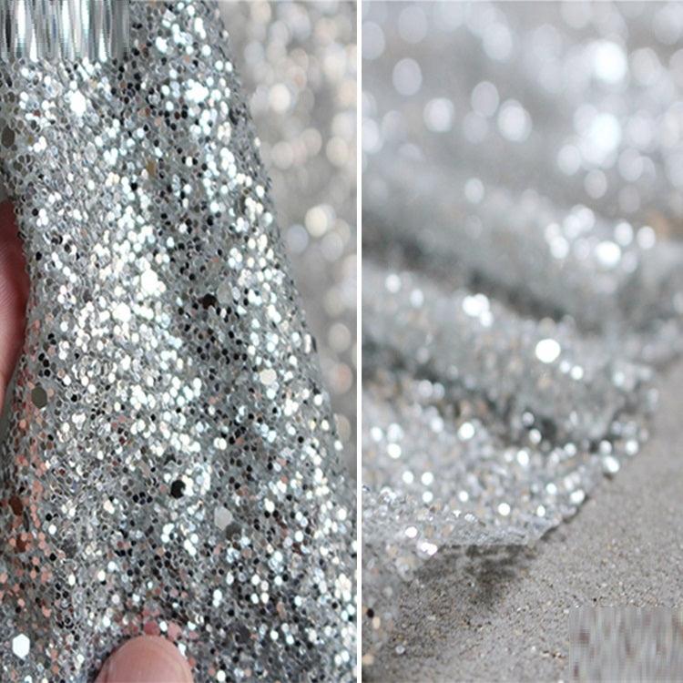 Wedding Dress Silver Bronzing Sequin Fabric - melvincucci