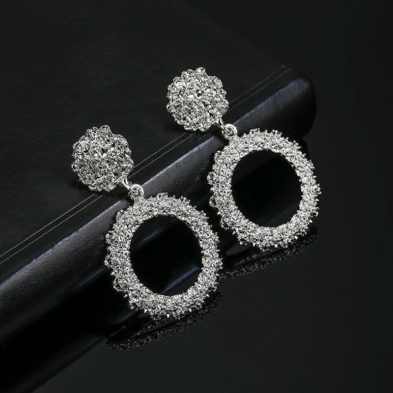European And American Style Metal Round Earrings - melvincucci