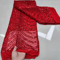 Full Sequin Lace Fashion Wedding Dress Mesh Fabric - melvincucci