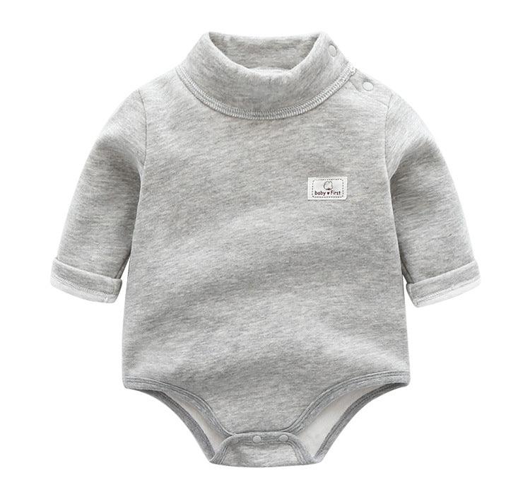 Baby Plus Velvet Warm Triangle Romper Crawl - melvincucci