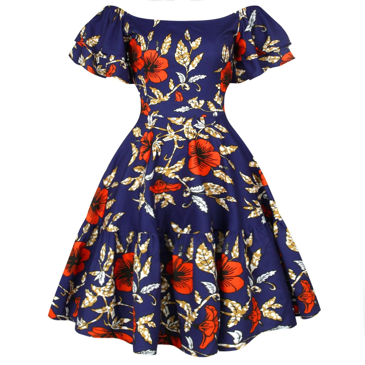 Factory Direct Sales Digital Printing African Style Women's Dress - melvincucci
