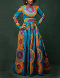 Fashion African Ethnic Digital Print Dress - melvincucci