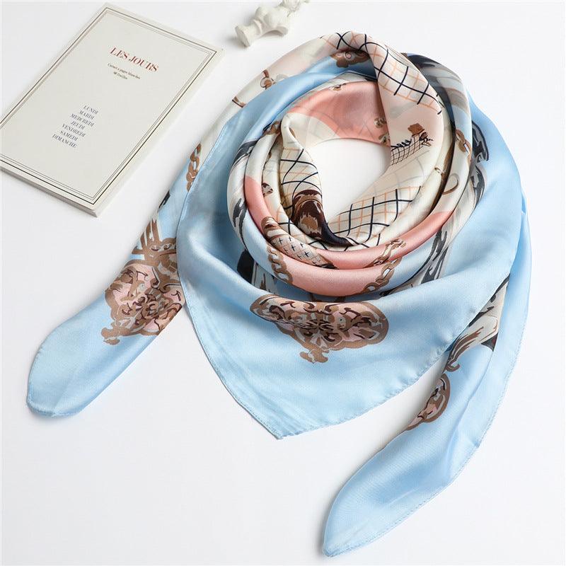 Fashion Chain Sunscreen Shawl Silk Scarf Women - melvincucci