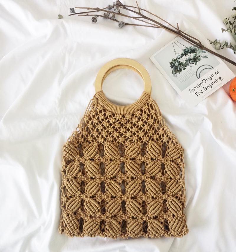 Fashion cotton rope straw women bags - melvincucci