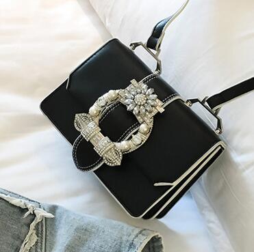 Fashion Designer Famous Bags For Women Designer Diamond Lock Bags Quality PU Leather Women Handbags Elegant Lady Shoulder Bags - melvincucci