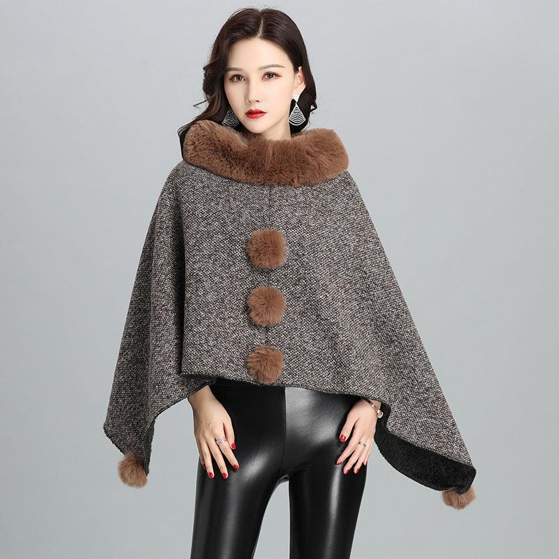 Fashion Faux Fur Jacket Women Shawl Scarf - melvincucci