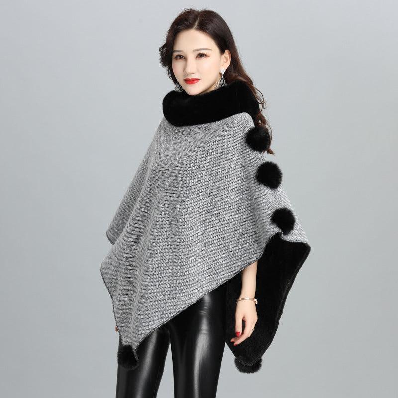 Fashion Faux Fur Jacket Women Shawl Scarf - melvincucci