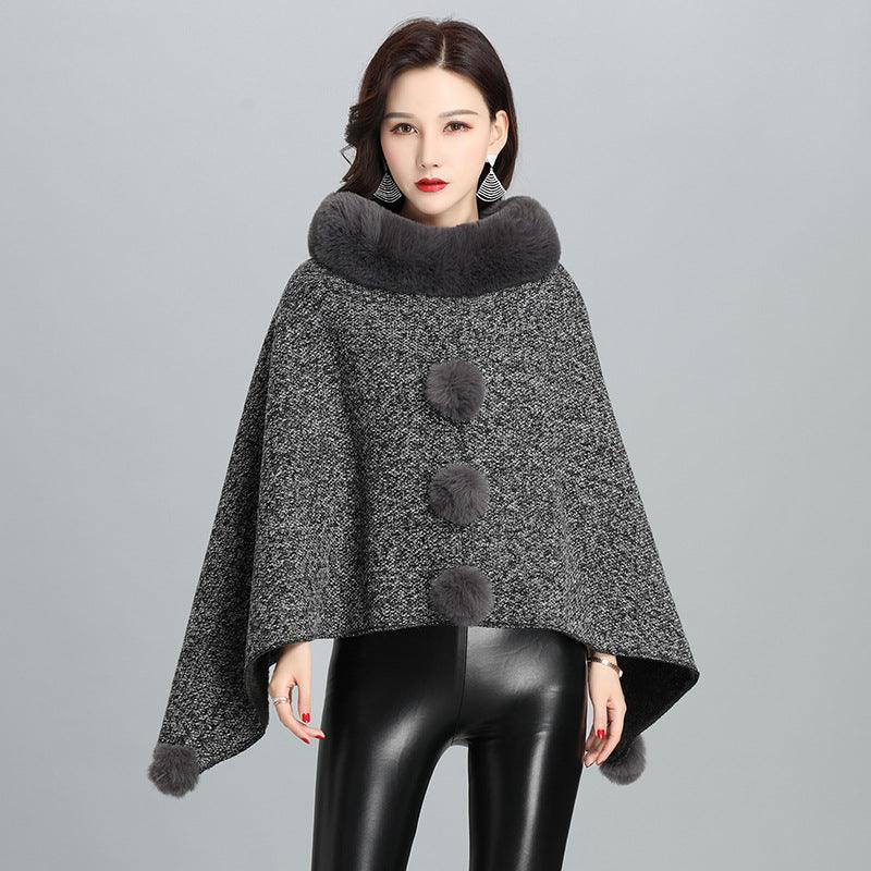 Fashion Faux Fur Jacket Women Shawl Scarf - melvincucci