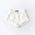 Fashion Five-color Elastic Waist Rolled Edge Denim Shorts Women - melvincucci