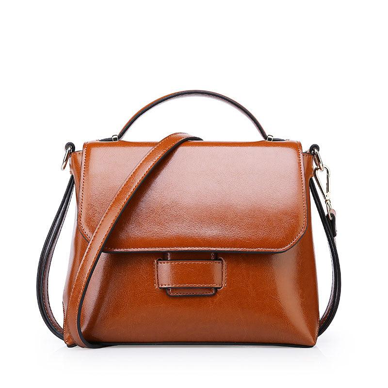 Fashion Genuine Leather Bags Women Real Leather Handbag Shoulder Bags Elegant Women Crossbody Messenger Bags - melvincucci