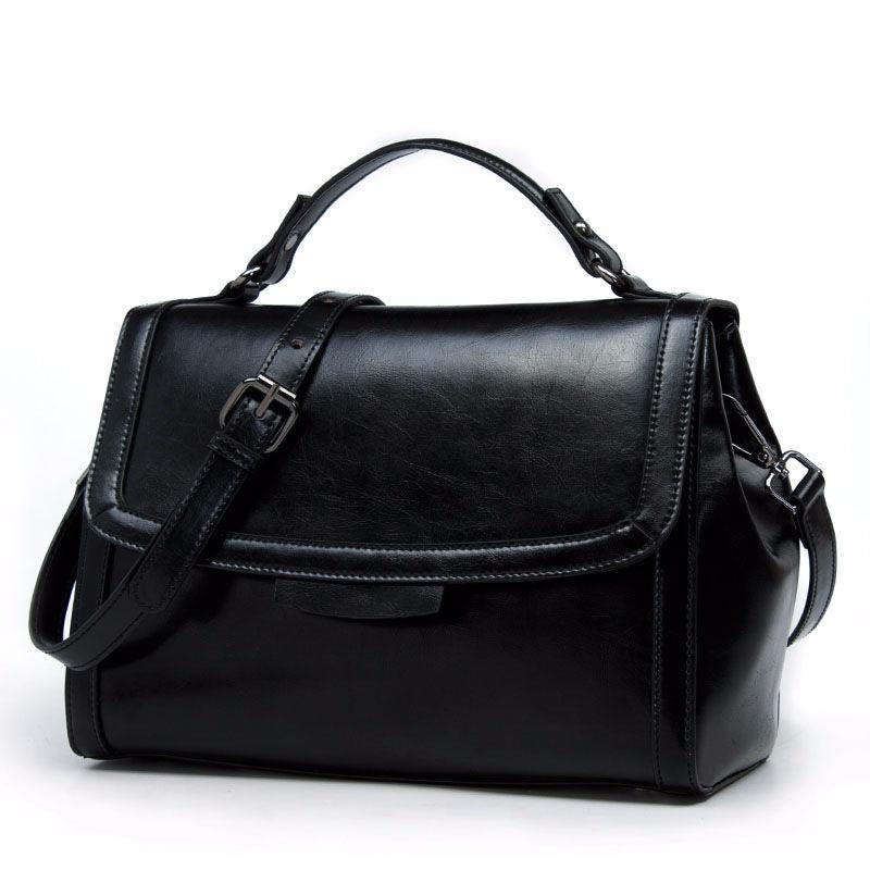 Fashion Genuine Leather Bags Women Real Leather Handbag Shoulder Bags Elegant Women Crossbody Messenger Bags - melvincucci