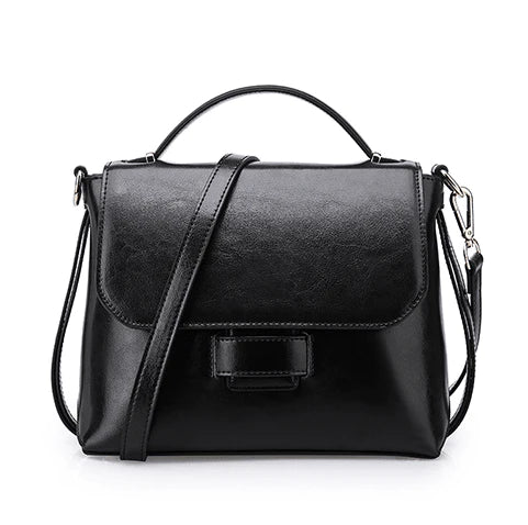 Fashion Genuine Leather Bags Women Real Leather Handbag Shoulder Bags Elegant Women Crossbody Messenger Bags - melvincucci