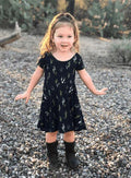 Fashion Kids Girls Dress Cactus Printed Dress - melvincucci