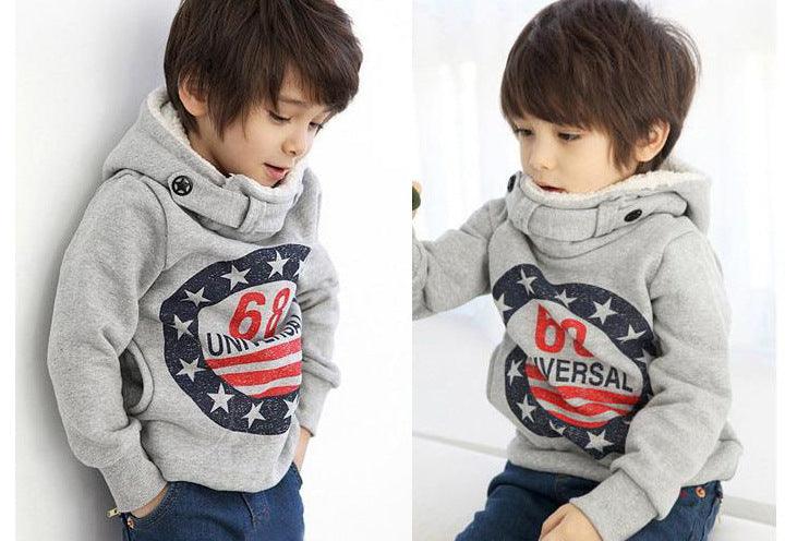 Fashion Kids Plus Cashmere Lamb Wool Hooded Sweater - melvincucci