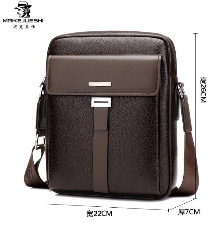 Fashion Men Business Leather Messenger Bag - melvincucci