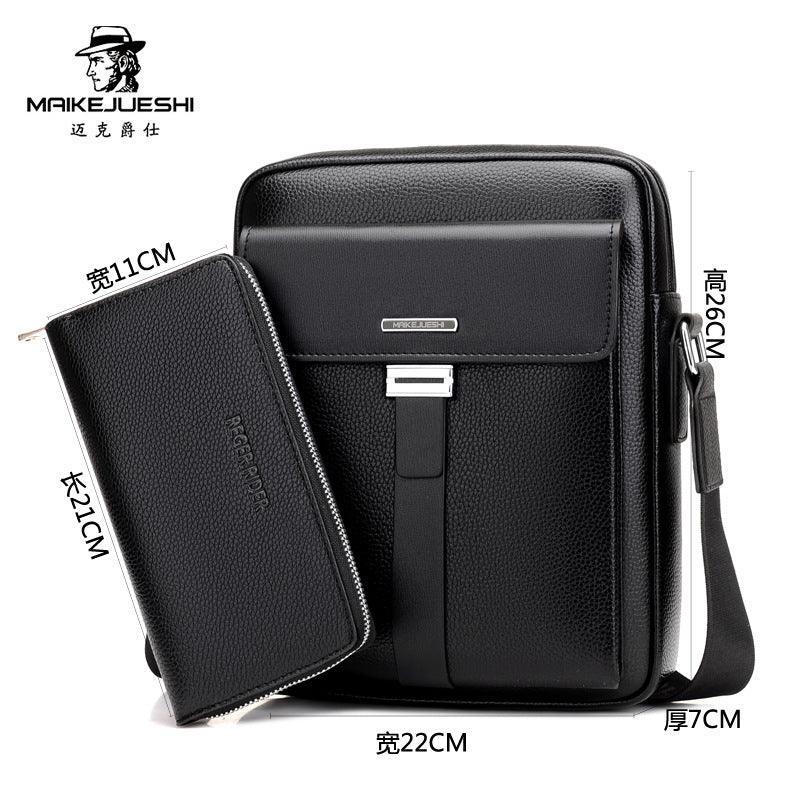 Fashion Men Business Leather Messenger Bag - melvincucci
