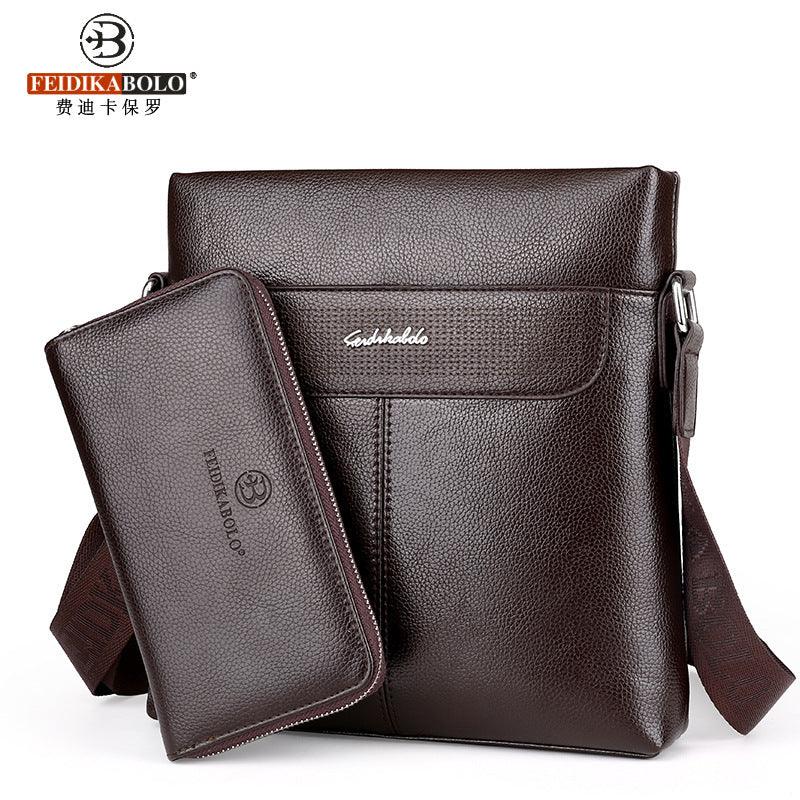 Fashion Men PU Leather Crossbady Bag - melvincucci