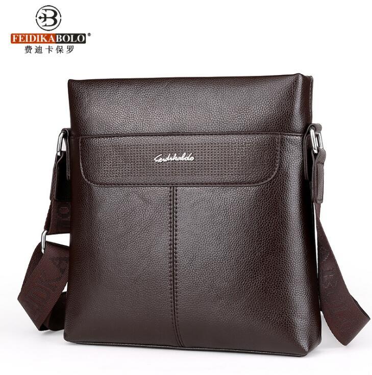 Fashion Men PU Leather Crossbady Bag - melvincucci
