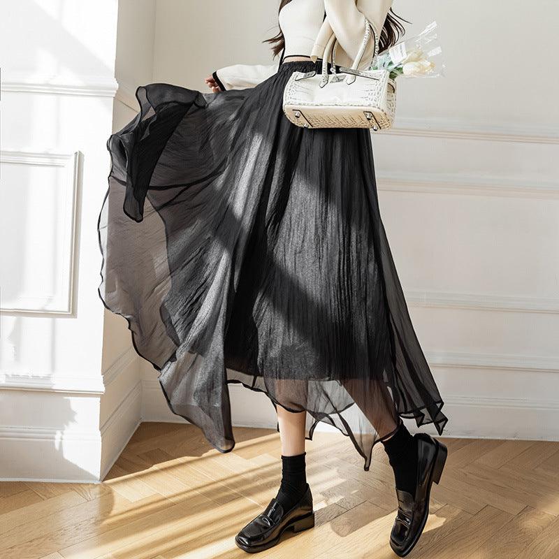 Fashion Personality Irregular Mesh Skirt Women - melvincucci