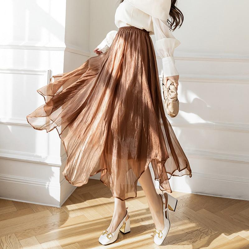 Fashion Personality Irregular Mesh Skirt Women - melvincucci