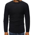 Fashion Plaid Pullover Crew Neck Sweater Knitwear - melvincucci