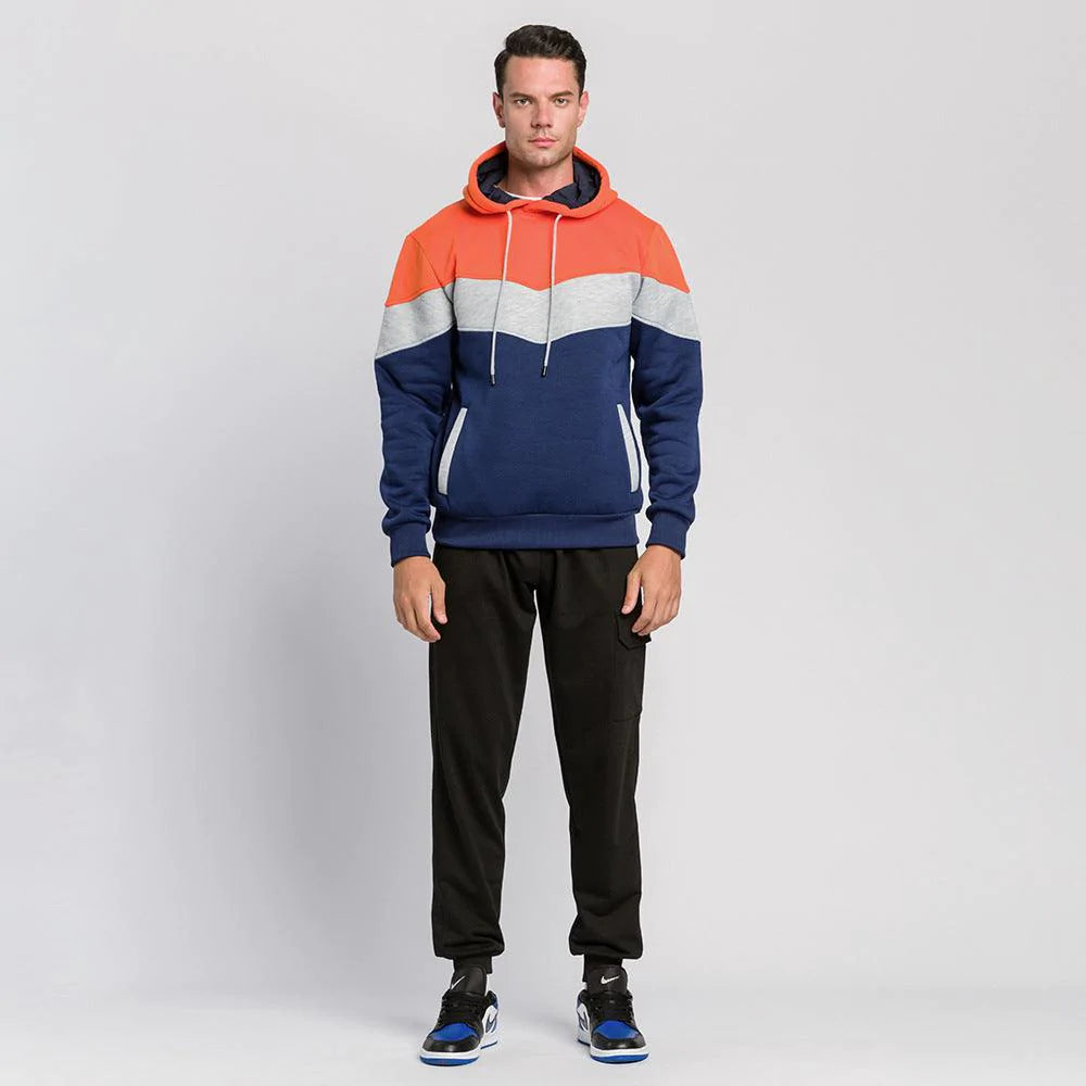 Fashion Pullover Hoodies Sweatshirt for Men Spring Autumn Casual Solid Color - melvincucci