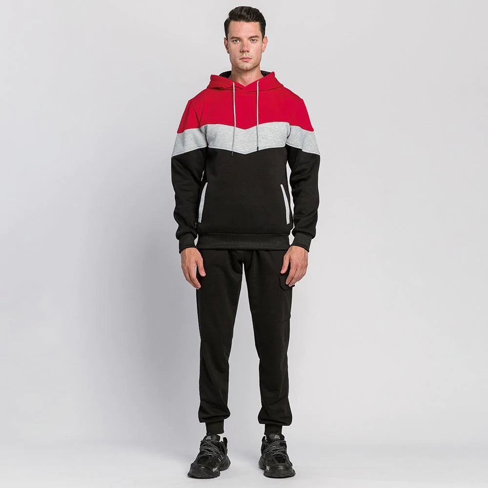 Fashion Pullover Hoodies Sweatshirt for Men Spring Autumn Casual Solid Color - melvincucci
