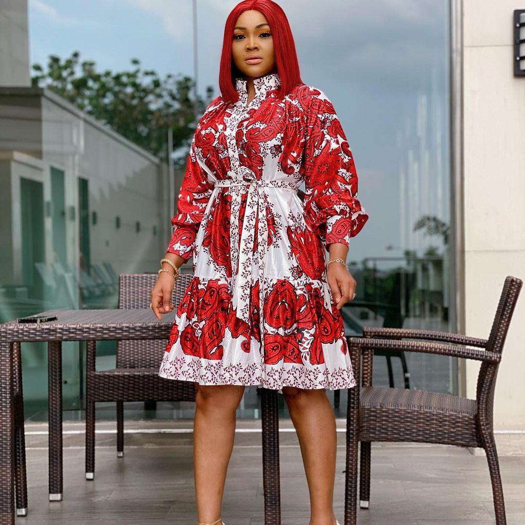 Fashion Sexy African Foreign Trade Plus Size Women'S Digital Printing Dress - melvincucci