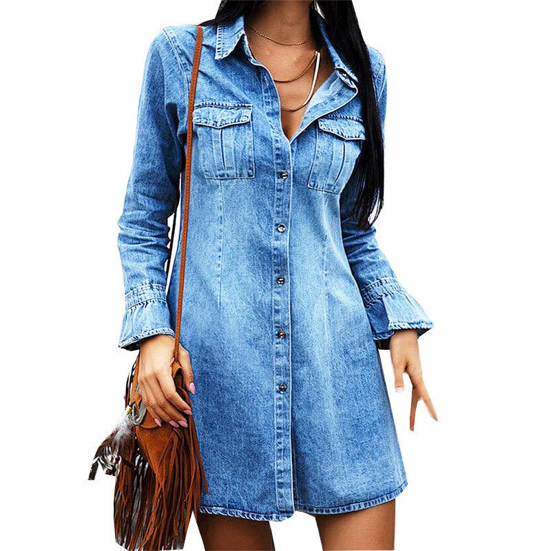 Fashion Slim Denim Dress Women - melvincucci