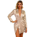 Fashion Solid Color Waist Small Blazer Women's Suit Skirt - melvincucci