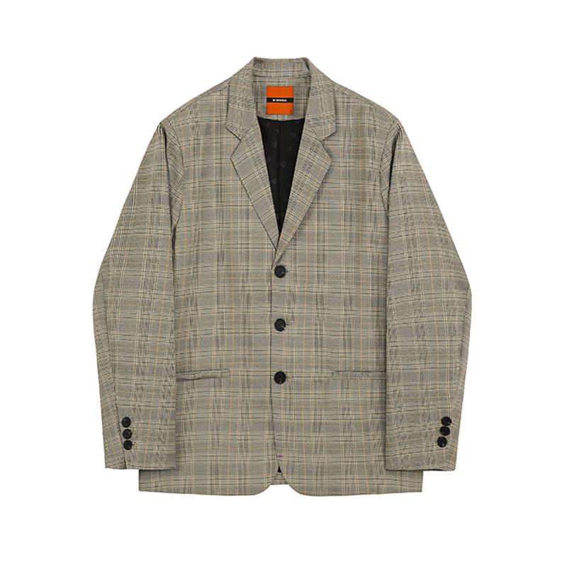 Fashion Suit Plaid Suit Men Loose Korean Style - melvincucci