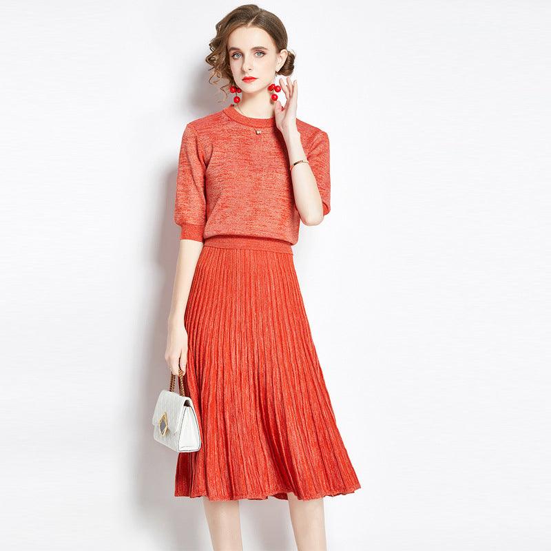 Fashion Two-piece Pleated Skirt For Women - melvincucci