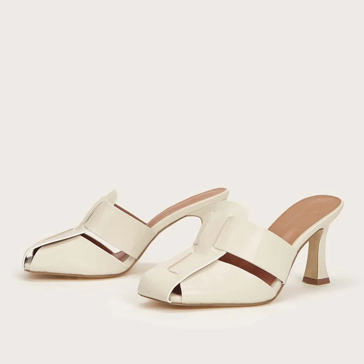 Fashion Woven Shoe Upper Mid Heel Sandals And Slippers Women - melvincucci