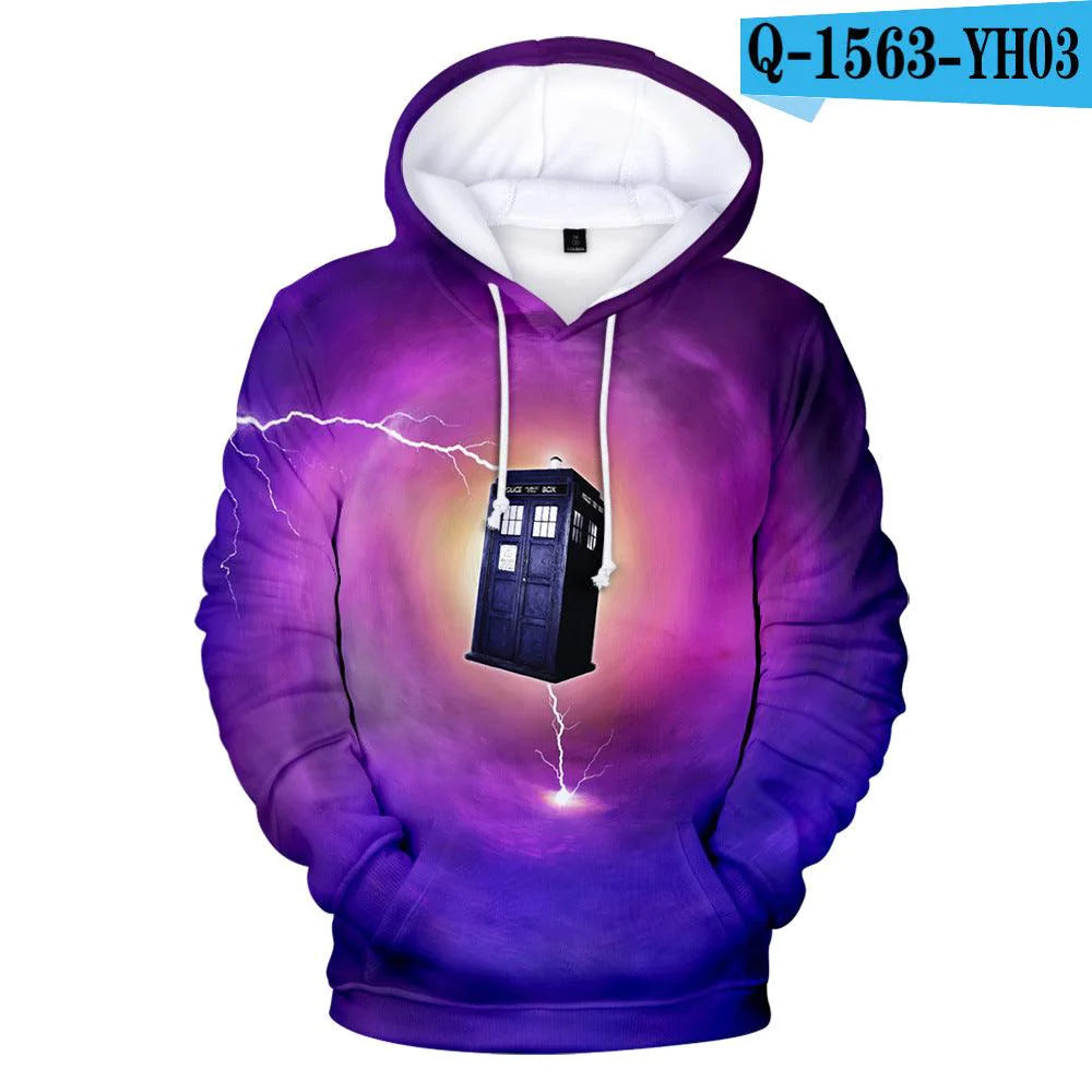 Fashionable 3D Digital Printed Hooded Sweatshirt For Men And Women Couples - melvincucci