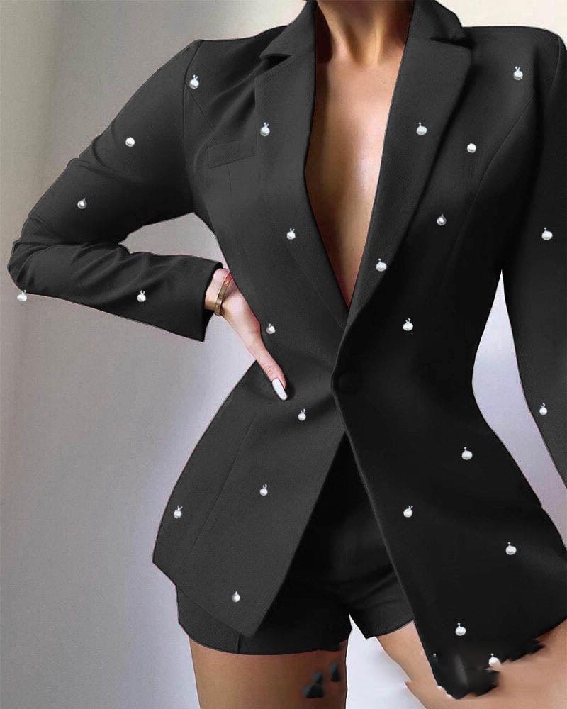 Fashionable And Simple Women's Multicolor Lapel Blazer - melvincucci