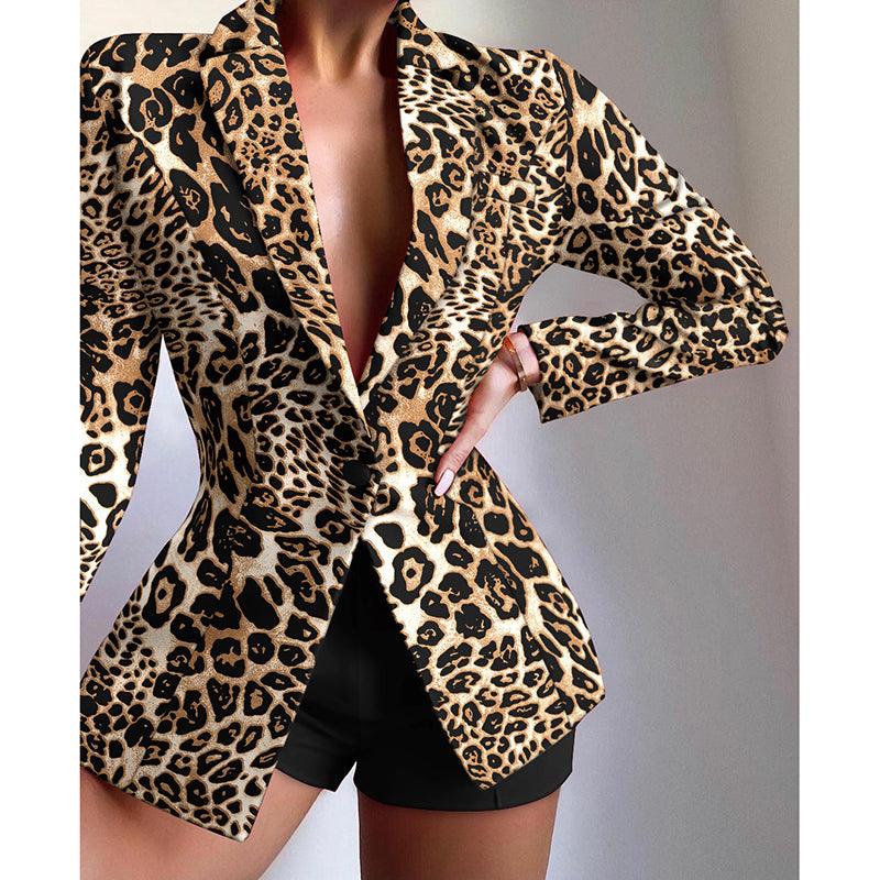 Fashionable And Simple Women's Multicolor Lapel Blazer - melvincucci