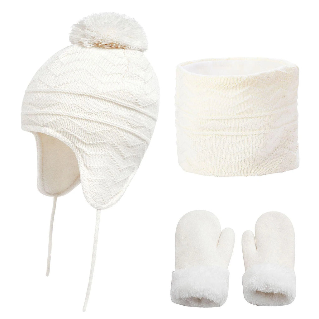 Fashionable Temperament Warm Children's Hat Scarf Gloves - melvincucci