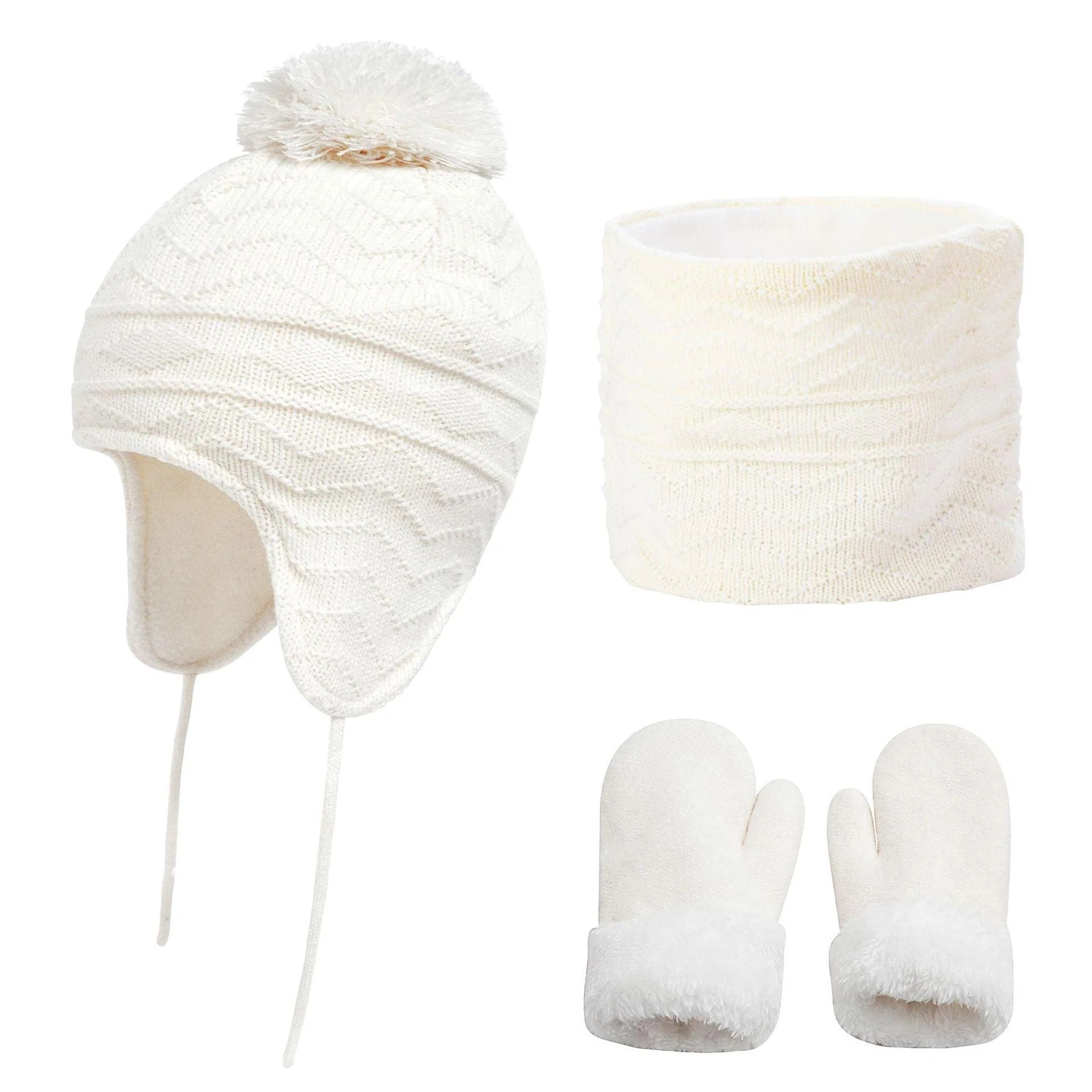 Fashionable Temperament Warm Children's Hat Scarf Gloves - melvincucci