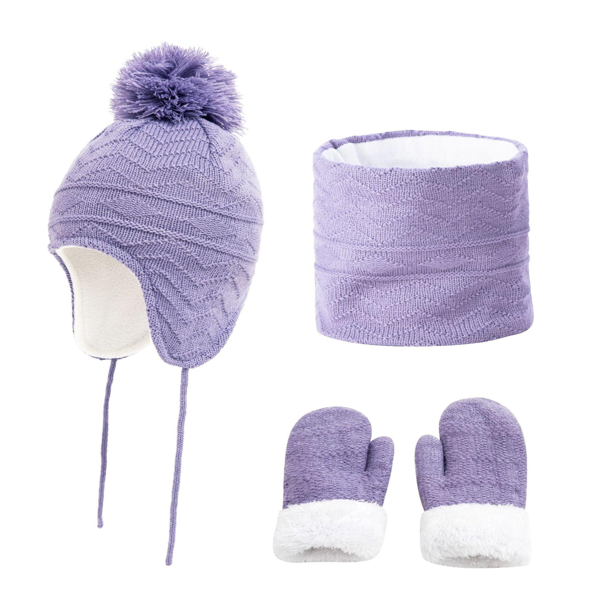 Fashionable Temperament Warm Children's Hat Scarf Gloves - melvincucci