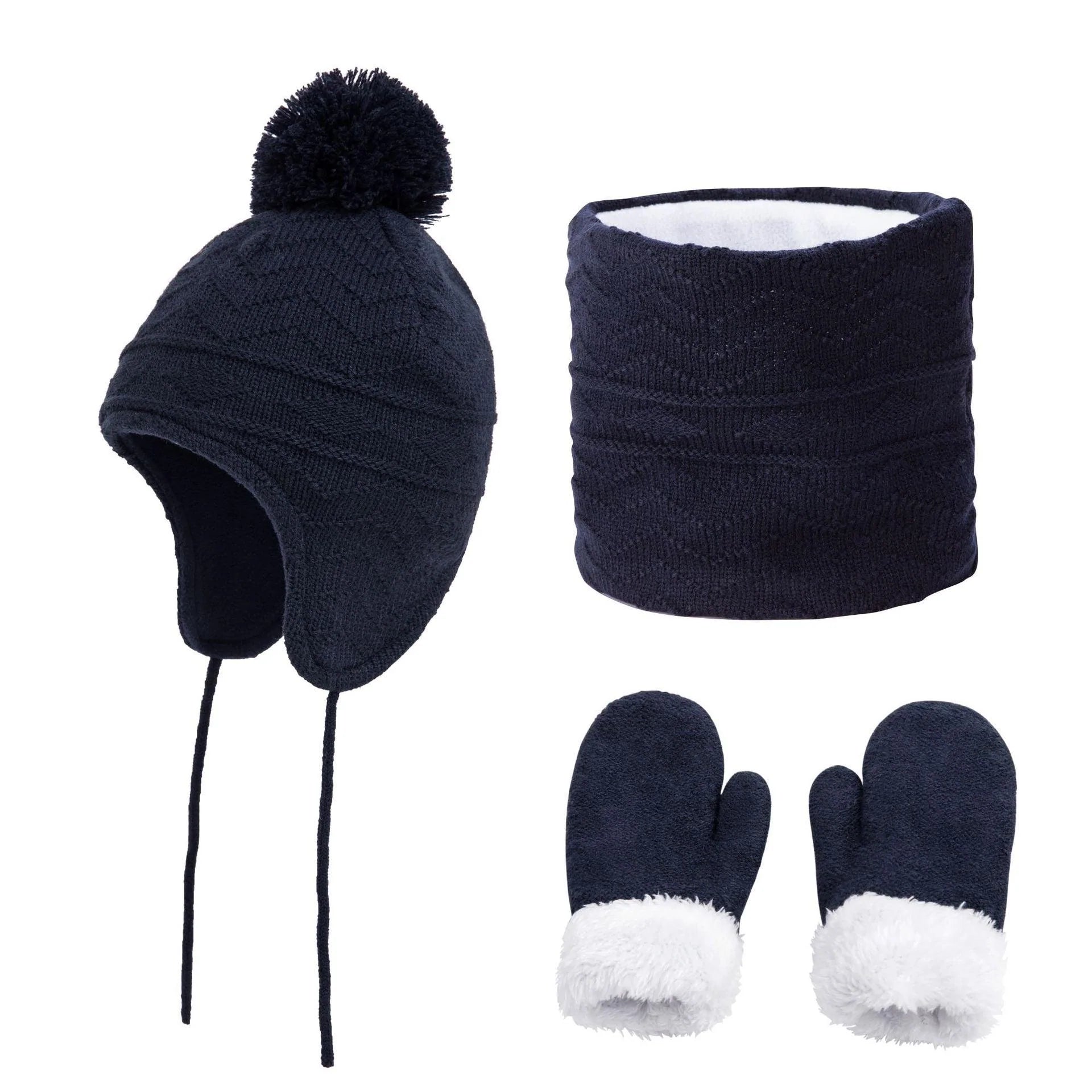 Fashionable Temperament Warm Children's Hat Scarf Gloves - melvincucci