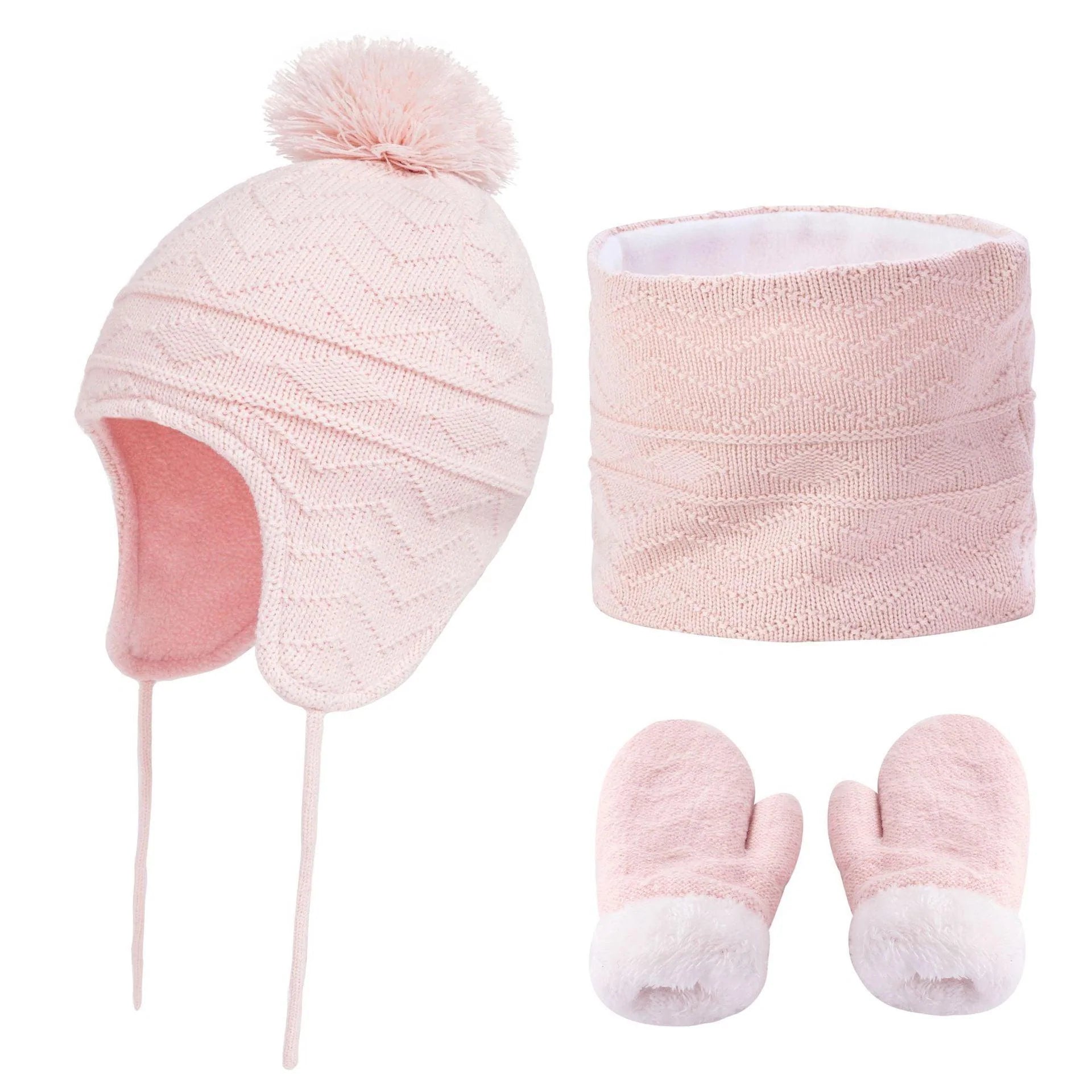 Fashionable Temperament Warm Children's Hat Scarf Gloves - melvincucci