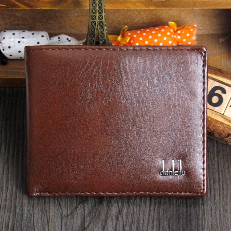 Faux Leather Men's Wallet, Activity Wallet Wholesale, Men's Short Wallet, Pu Wallet, Card Case - melvincucci