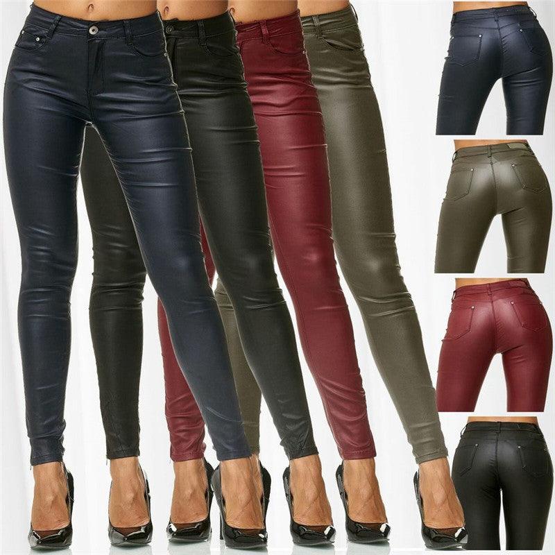 Faux Leather Pants For Women - melvincucci