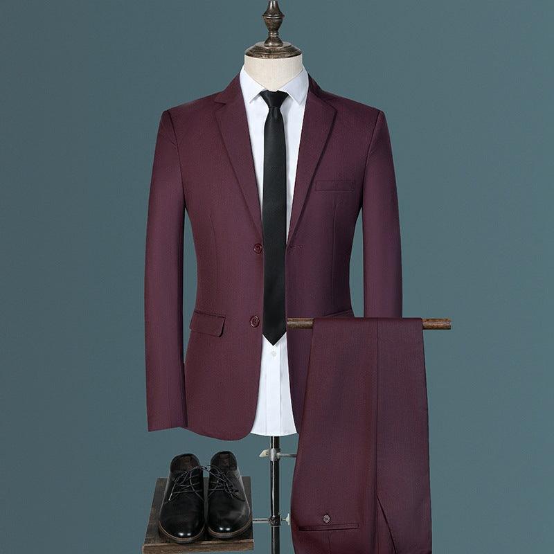 Men's Three Piece Korean Style Slim Casual Suit - melvincucci