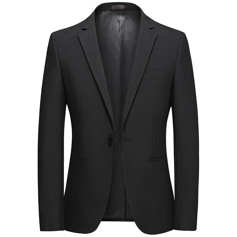 Slim Black One-button Small Suit Men's Singles Jacket - melvincucci