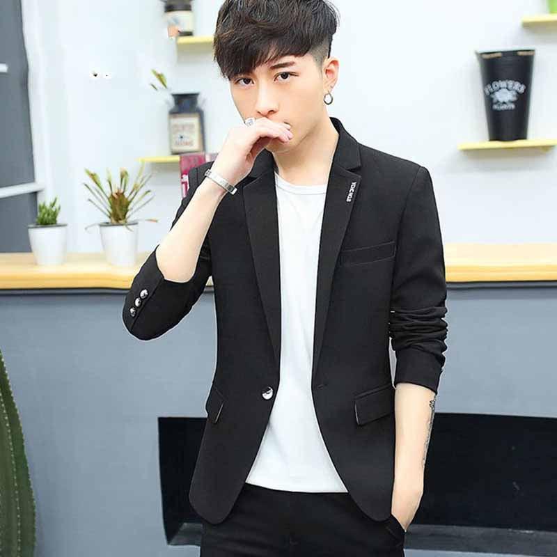 Fashion Slim Plaid Suit Men's Jacket - melvincucci