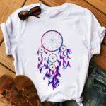 Feather Watercolor Print Women T-shirt - melvincucci
