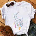 Feather Watercolor Print Women T-shirt - melvincucci